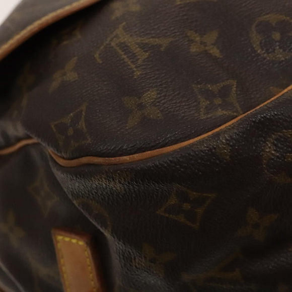 LOUIS VUITTON Monogram Saumur 35 Shoulder Bag M42254 LV Auth bs26029