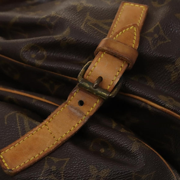 LOUIS VUITTON Monogram Saumur 35 Shoulder Bag M42254 LV Auth bs26029