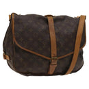 LOUIS VUITTON Monogram Saumur 35 Shoulder Bag M42254 LV Auth bs26029-1