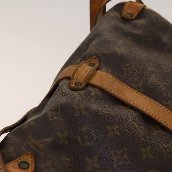 LOUIS VUITTON Monogram Saumur 35 Shoulder Bag M42254 LV Auth bs26029
