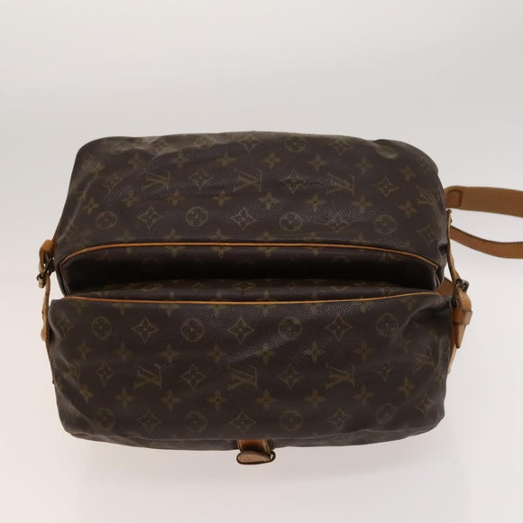 LOUIS VUITTON Monogram Saumur 35 Shoulder Bag M42254 LV Auth bs26029