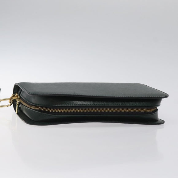 LOUIS VUITTON Taiga Baikal Clutch Bag Epicea M30184 LV Auth bs26039