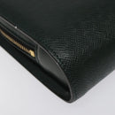 LOUIS VUITTON Taiga Baikal Clutch Bag Epicea M30184 LV Auth bs26039-14