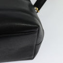 CHANEL COCO Mark Chain Shoulder Bag Caviar Skin Black Gold CC Auth bs26042-13