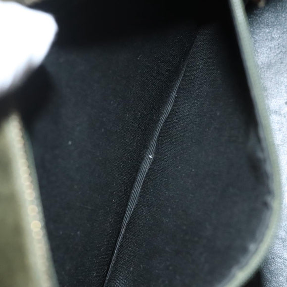 CHANEL Matelasse Reprint Tote Bag Velor Khaki CC Auth bs26044