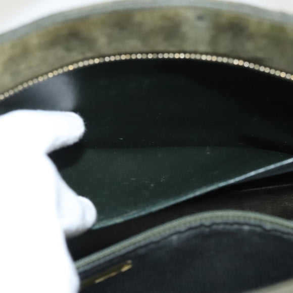 CHANEL Matelasse Reprint Tote Bag Velor Khaki CC Auth bs26044