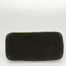 CHANEL Matelasse Reprint Tote Bag Velor Khaki CC Auth bs26044-5