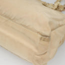 PRADA Chain Shoulder Bag Nylon Beige Silver Auth bs26049-16