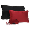 PRADA Pillow Set Silk 2Set Black Auth bs26057-1