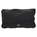 PRADA Pillow Set Silk 2Set Black Auth bs26057-3