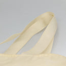 PRADA Tote Bag Nylon Cream Silver Auth bs26062-14