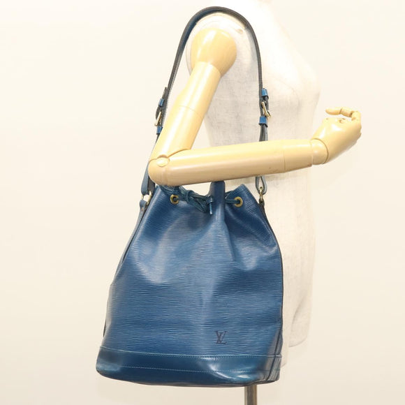 LOUIS VUITTON Epi Noe Shoulder Bag Toledo Blue M44005 LV Auth bs26070