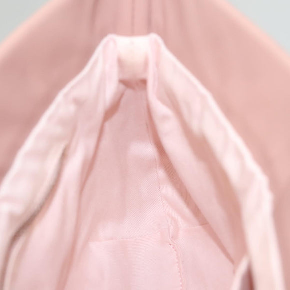 VALENTINO Clutch Bag Leather Pink Gold Auth bs26076