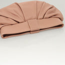 VALENTINO Clutch Bag Leather Pink Gold Auth bs26076-5