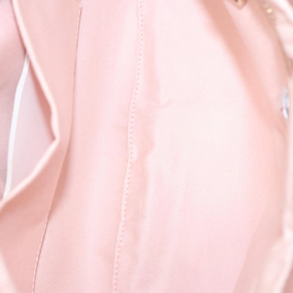 VALENTINO Clutch Bag Leather Pink Gold Auth bs26076