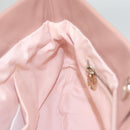 VALENTINO Clutch Bag Leather Pink Gold Auth bs26076-8