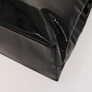 Salvatore Ferragamo Gancini Tote Bag Enamel Black Auth bs26078-9