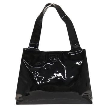 Salvatore Ferragamo Gancini Tote Bag Enamel Black Auth bs26078 - 0