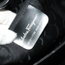 Salvatore Ferragamo Gancini Tote Bag Enamel Black Auth bs26078-12