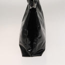 Salvatore Ferragamo Gancini Tote Bag Enamel Black Auth bs26078-3