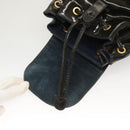 GUCCI Bamboo Backpack Enamel Navy Gold 003 2058 0030 Auth bs26080-21