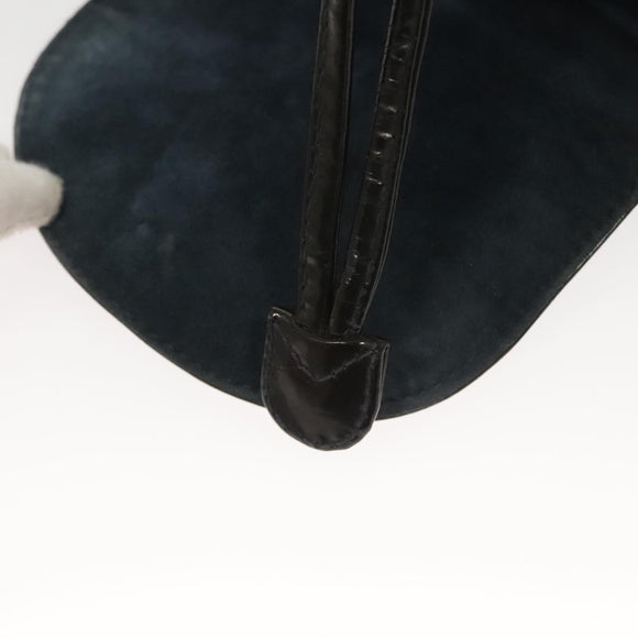 GUCCI Bamboo Backpack Enamel Navy Gold 003 2058 0030 Auth bs26080