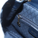 GUCCI Bamboo Backpack Enamel Navy Gold 003 2058 0030 Auth bs26080-12