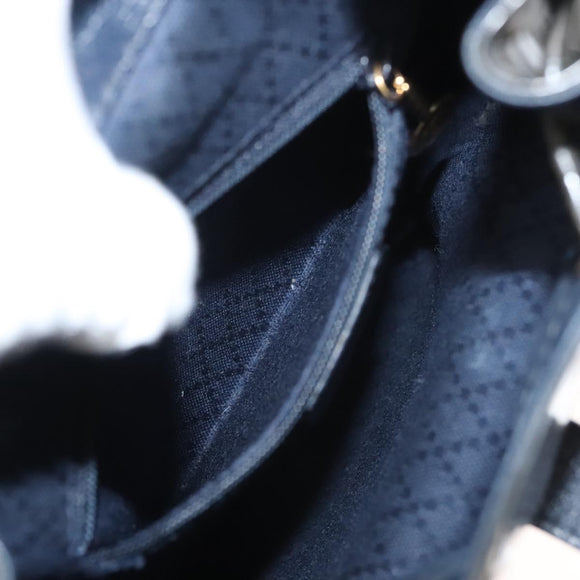 GUCCI Bamboo Backpack Enamel Navy Gold 003 2058 0030 Auth bs26080