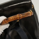GUCCI Bamboo Backpack Enamel Navy Gold 003 2058 0030 Auth bs26080-8