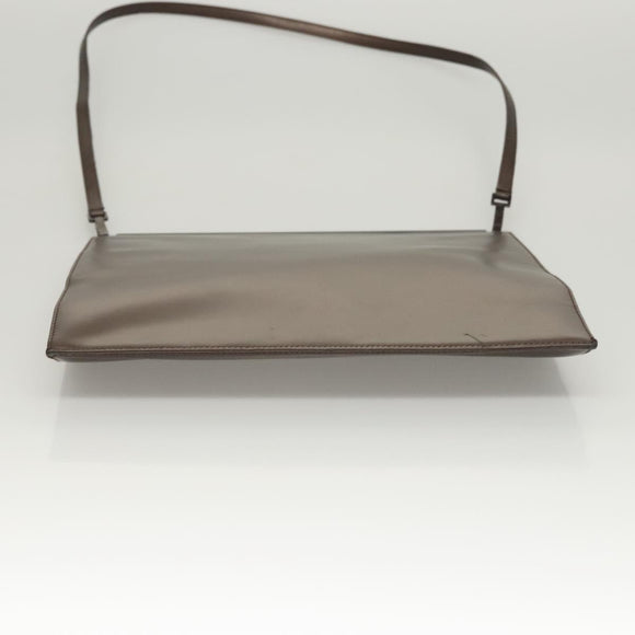 GUCCI Shoulder Bag Leather Outlet Brown 004 0406 0492 Auth bs26083