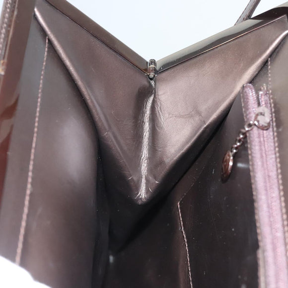 GUCCI Shoulder Bag Leather Outlet Brown 004 0406 0492 Auth bs26083