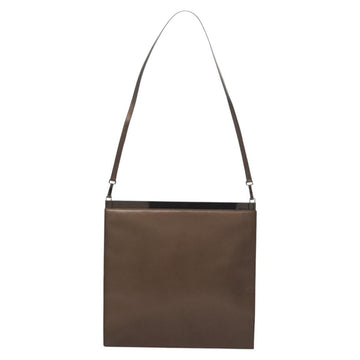 GUCCI Shoulder Bag Leather Outlet Brown 004 0406 0492 Auth bs26083 - 0