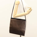GUCCI Shoulder Bag Leather Outlet Brown 004 0406 0492 Auth bs26083-21