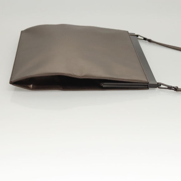 GUCCI Shoulder Bag Leather Outlet Brown 004 0406 0492 Auth bs26083