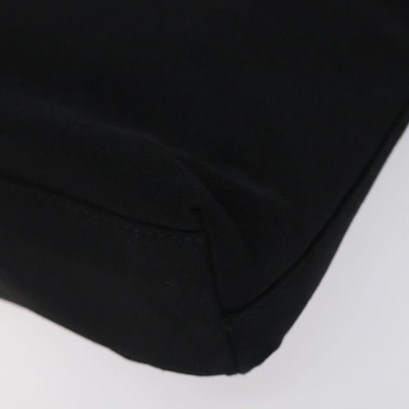 Salvatore Ferragamo Shoulder Bag Canvas Black Gold Auth bs26089