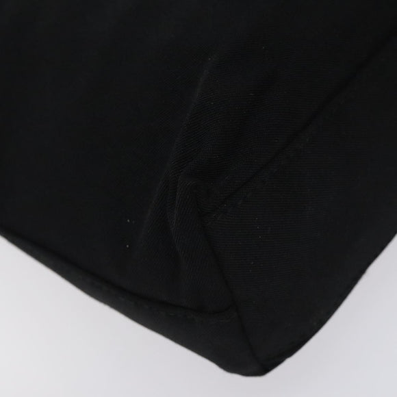 Salvatore Ferragamo Shoulder Bag Canvas Black Gold Auth bs26089