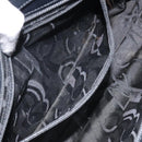 Salvatore Ferragamo Shoulder Bag Canvas Black Gold Auth bs26089-20