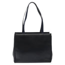 Salvatore Ferragamo Vala Tote Bag Leather Navy Gold Auth bs26090-2
