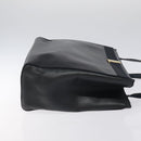 Salvatore Ferragamo Vala Tote Bag Leather Navy Gold Auth bs26090-3