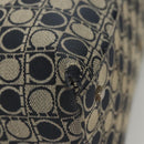 Salvatore Ferragamo Shoulder Bag Canvas Navy Silver Auth bs26091-16