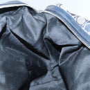 Salvatore Ferragamo Shoulder Bag Canvas Navy Silver Auth bs26091-17