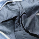 Salvatore Ferragamo Shoulder Bag Canvas Navy Silver Auth bs26091-18