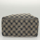 Salvatore Ferragamo Shoulder Bag Canvas Navy Silver Auth bs26091-5