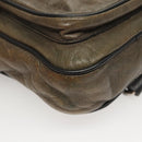 Chloe Body Bag Leather Khaki Silver Auth bs26092-14