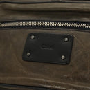 Chloe Body Bag Leather Khaki Silver Auth bs26092-17