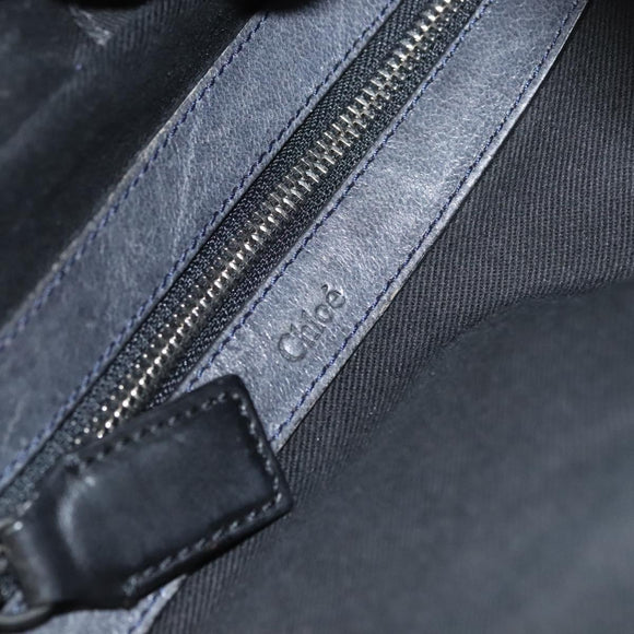 Chloe Body Bag Leather Khaki Silver Auth bs26092