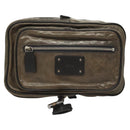 Chloe Body Bag Leather Khaki Silver Auth bs26092-13