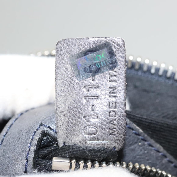 Chloe Body Bag Leather Khaki Silver Auth bs26092