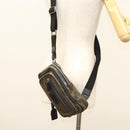 Chloe Body Bag Leather Khaki Silver Auth bs26092-25