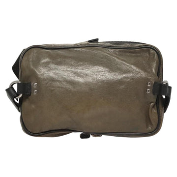 Chloe Body Bag Leather Khaki Silver Auth bs26092 - 0